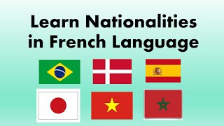 Learn Nationalities in French Language [upl. by Gow172]