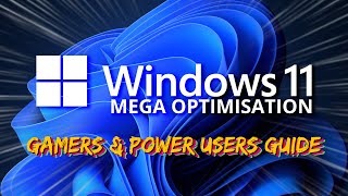 Windows 11 MEGA OPTIMIZATION Guide  Tips and tricks to speed up your PC [upl. by Garmaise263]