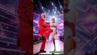 Two 100yearolds dance amazingly on the AGT stage talent [upl. by Otrepur14]