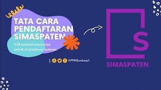 Tutorial Pendaftaran admin SIMASPATEN [upl. by Neeka]