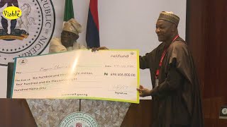 Tinubu Hands Out Symbolic Cheques to Students and Some Institutions Launches Student Loan Scheme [upl. by Niwre]