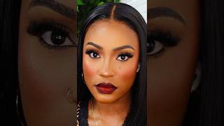 FULL GLAM MAKEUP TUTORIAL brownskin makeuptutorial darkskin [upl. by Cochran]