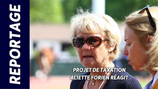 PROJET DE TAXE SUR LES PARIS  ALIETTE FORIEN RÉAGIT [upl. by Sweyn544]