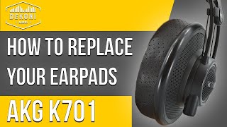 AKG K701  K702  K7XX  How to Change Your Ear Pads  Dekoni Audio [upl. by Ayot752]