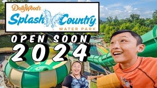 WATCH THIS ALL Water Slides of Dollywood’s Splash Country 2024 [upl. by Jadda356]