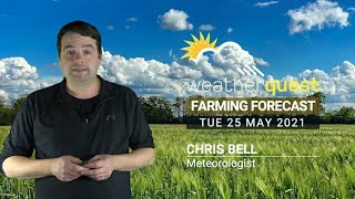 Something drier and less chilly to come Chris is back  WQ Farming Forecast 25th May 2021 [upl. by Yllehs338]