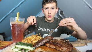 15 TBONE STEAK MUKBANG🤯BEST STEAK MUKBANG WITH POTATO WEDGES🔥 [upl. by Reivazx]