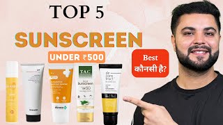 Top 5 Sunscreen Under ₹500 To Remove Pigmentation amp Sun Tan [upl. by Osicran249]