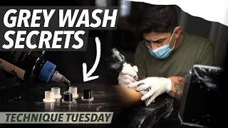 Grey Wash Secrets for Black amp Grey Tattooing  Technique Tuesday [upl. by Tommie]