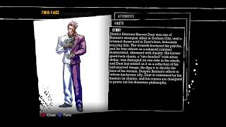 Batman Arkham Asylum Twoface Profile [upl. by Aiksas]