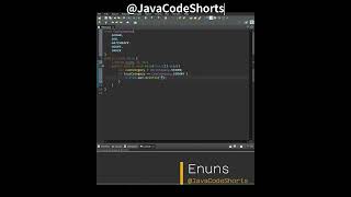 0011 create enums java programming shorts [upl. by Sakul]