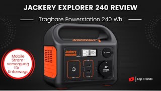 Jackery Explorer 240 Powerstation Review  Vielseitiger Mobiler Stromspeicher [upl. by Laemaj]