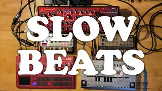 SLOW BEATS  electribe2 volca keys volca bass TD3 NEUTRON [upl. by Anneres]