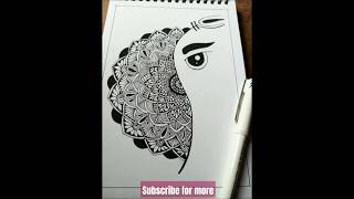 Mandala 1030 days challenge ✨art suchana mandaladrawing love viralvideo kalakari075 [upl. by Ymar748]