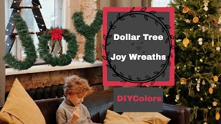 Dollar TreeJOY Wreaths [upl. by Oleusnoc]