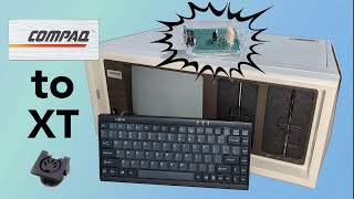 Making an adapter to connect any keyboard to a Compaq Portable computer [upl. by Enilesor]