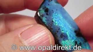 Boulderopal Opal mit Bohrung 002906 b [upl. by Anitsim115]