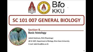 หัวข้อที่ 8 Basic histology ตอนที่ 1 [upl. by Asiulairam133]