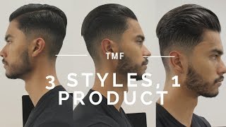 3 Hairstyles Using 1 Product [upl. by Nilrah953]