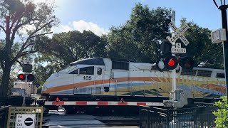 Railroad Crossing Winter Park US  Pedestrian Pathway  Florida [upl. by Coridon]