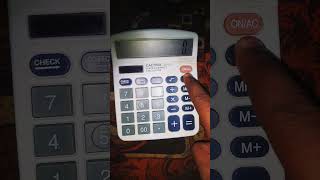 CALTRIX CT812 CALCULATOR ON OFF [upl. by Declan455]