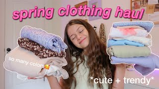 HUGE springsummer try on haul 2021 [upl. by Anilet389]