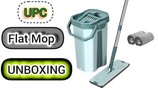 UPC Flat Mop With Bucket Unboxing  Best mop for home cleaning  upc flat mop with bucket mop [upl. by Dazraf]