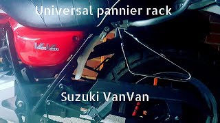 Universal pannier rack Suzuki VanVan [upl. by Conall778]