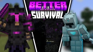 Better Survival Addons For MCPE 120 [upl. by Onailime348]