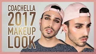 TUTO COACHELLA 2017 MAKEUP LOOK  Beautyction [upl. by Krahmer]