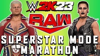 Cody Rhodes amp Rhea Ripleys Epic WWE 2K23 Superstar Mode Marathon Conquer the Ring 🎮🤼‍♂️ [upl. by Docilla]