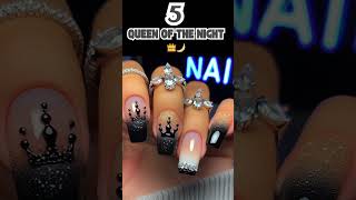 🖤 Top 5 Edgy Black Nail Art Designs for a Bold Look 💅 [upl. by Ecilegna]