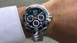 Longines Hydroconquest Chronograph 43 blue [upl. by Anisah]