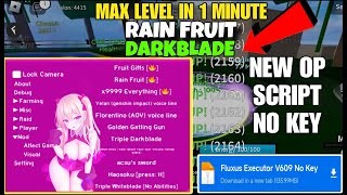 Script Blox Fruit Mobile 2024 No Key RAIN FRUIT amp AUTO FARM LEVEL RACE V4 Delta Codex Fluxus [upl. by Suicul]