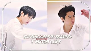 Sunghoon ice skating twixtor clips [upl. by Hildie]