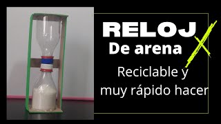 Cómo hacer un RELOJ DE ARENA con botellas plásticas [upl. by Broida]