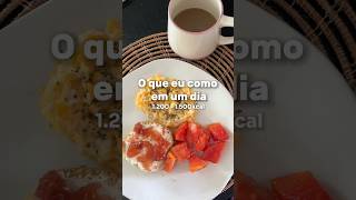 O que eu como em um dia  1200kcal [upl. by Tirzah]