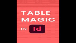 Just One Click  Convert your text into Table in adobe InDesign  Lee Graphics  indesign shorts [upl. by Aonian]