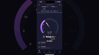 Totalplay Negocios 125 Megas  Speedtest [upl. by Ydeh]