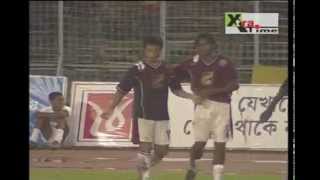 Baichung Bhutia goal against east bengal in 2006 Calcutta League Derby [upl. by Elvie]