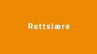 Rettslære [upl. by Vanden]