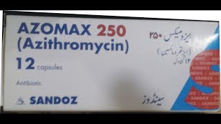 Azomax azithromycin oral Used For Respiratory infections Skin infections ear infections amp STD [upl. by Eicaj571]