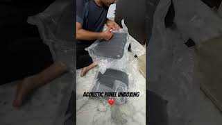 Acoustic Panel Unboxing  YouTube studio set up  How to absorb echo sound [upl. by Aicirtac]