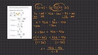 Algebra Simulation 6 Video Solution 27 V2 [upl. by Seadon]