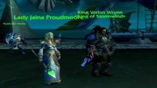 Death of Saurfang  World of Warcraft  King Varian Wrynn and Jaina Proudmoore at Icecrown Citadel [upl. by Hamilton358]