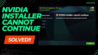 Nvidia driver installer failed cannot find compatible hardware working 2020 [upl. by Manon]