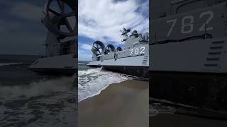 Russian Zubrclass hovercraft shorts ytshorts trending youtubeshorts facts [upl. by Cinomod939]