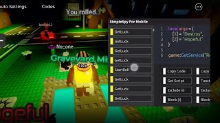 Roblox Mobile Exploiting Tutorial 3 Basic Remotes Fast Roll Horrors RNG [upl. by Aunson]