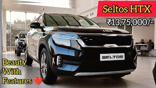 2021 Kia Seltos HTX G15 Petrol Manual  Interior Exterior  Features amp All  Vahan Official [upl. by Gillian]