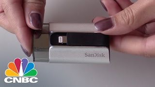 SanDisk iXpand Flash Drive Unboxing  CNBC [upl. by Rodolph244]